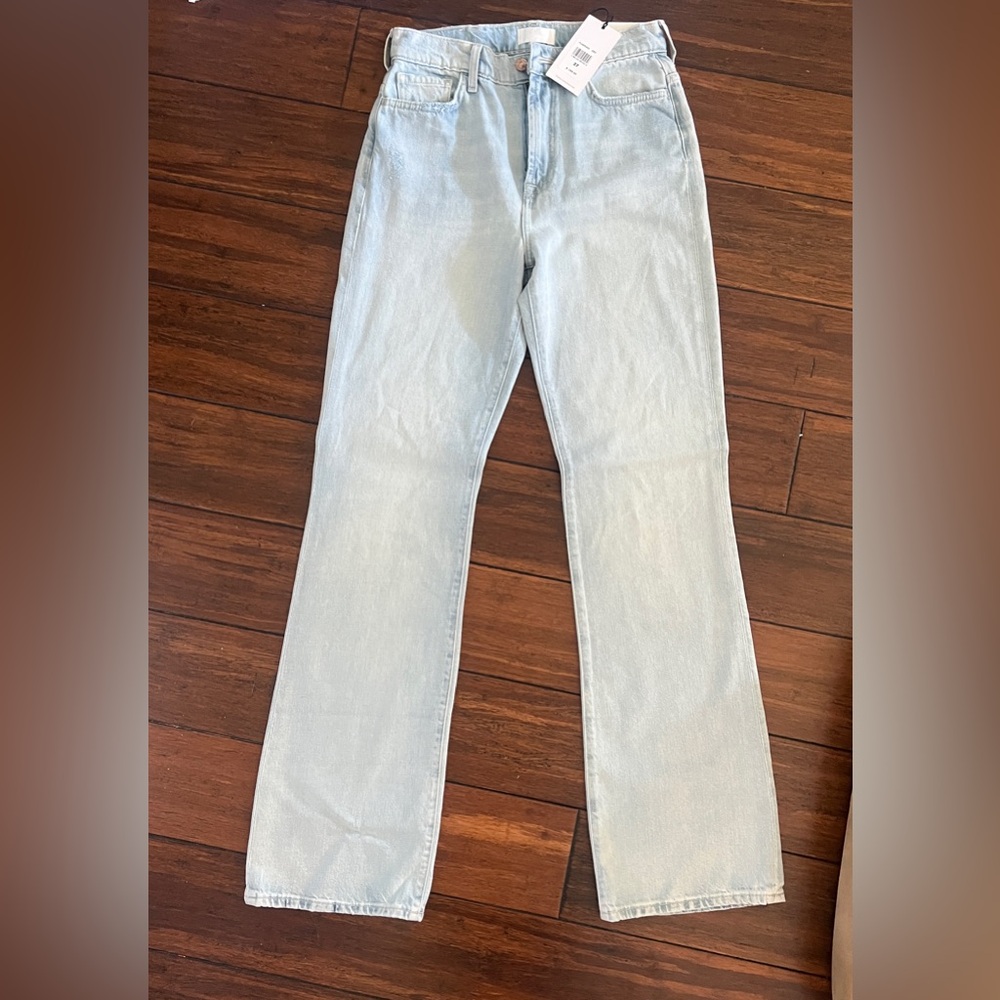 7 For All Mankind Blue Easy Boot Jeans